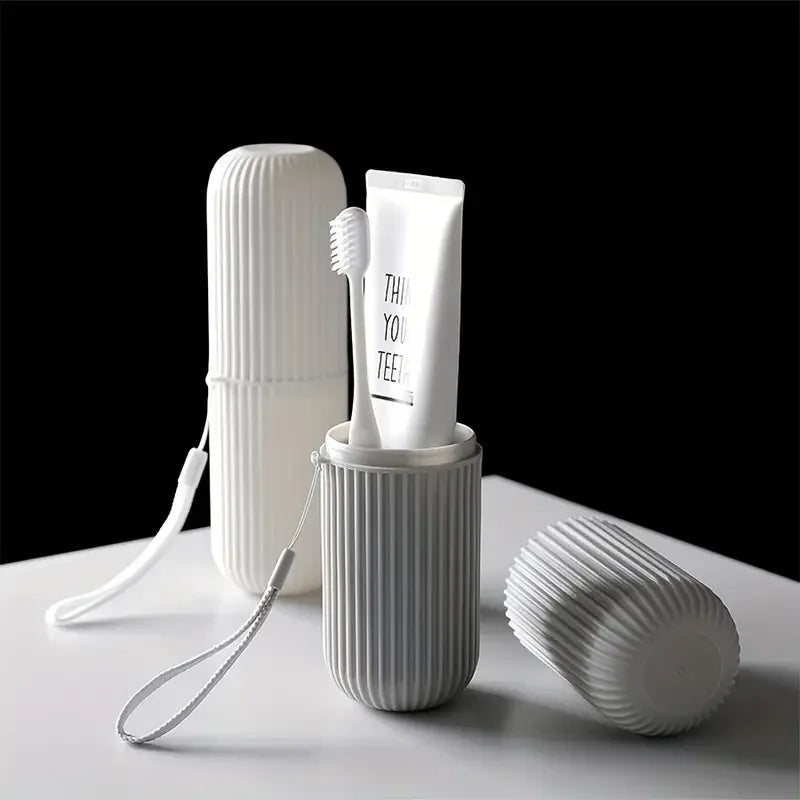Portable Travel Toothbrush & Tongue Scraper Case