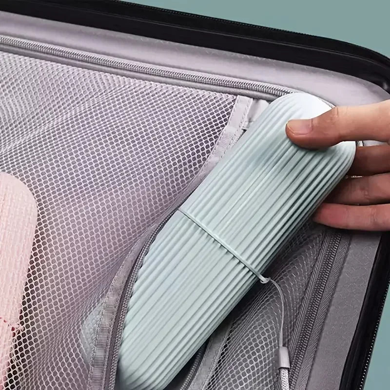 Portable Travel Toothbrush & Tongue Scraper Case